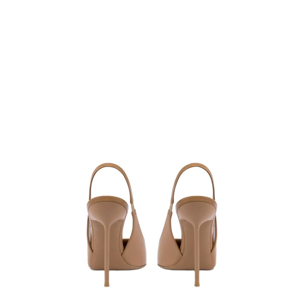 Lidia 105 Slingbacks in Beige Patent Leather - Image 4