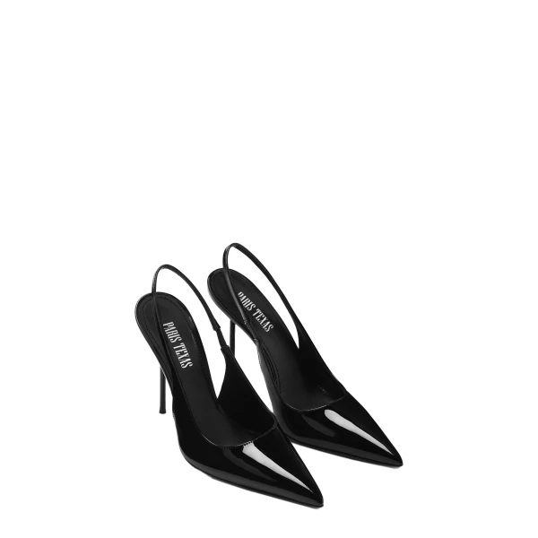 Lidia 105 Slingbacks in Black Patent Leather - Image 2