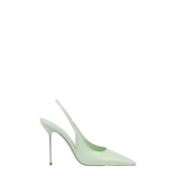 Lidia 105 Slingbacks in Celadon Patent Leather