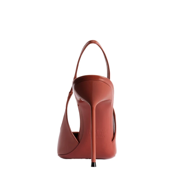 Lidia 105 Slingbacks in Desert Rose Patent Leather - Image 4
