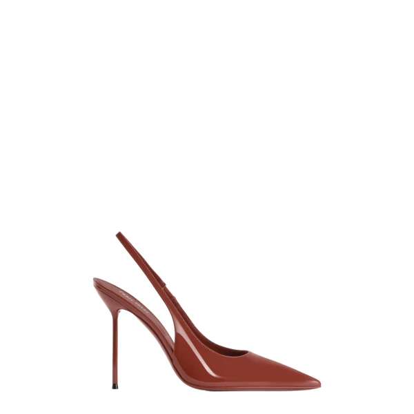 Paris Texas Lidia 105 Slingbacks in Desert Rose Patent Leather