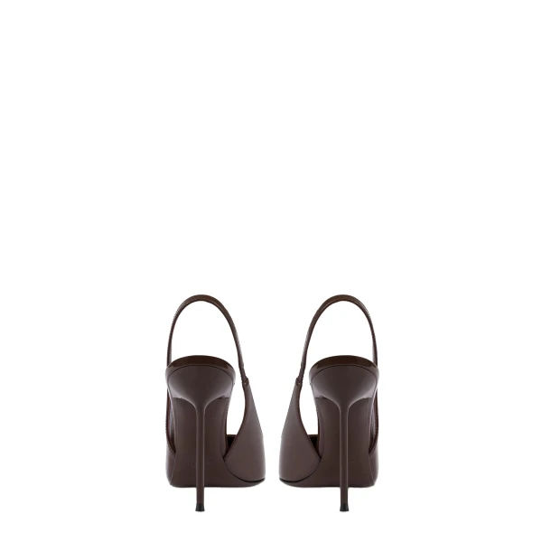 Lidia 105 Slingbacks in Ebano Patent Leather - Image 4
