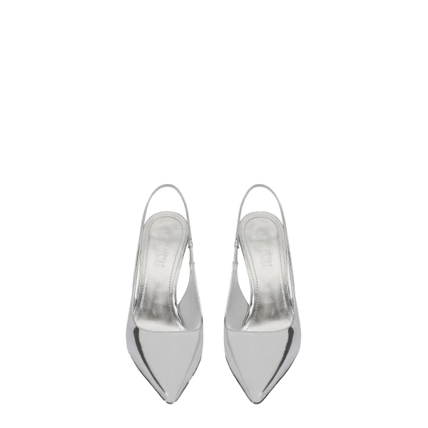 Lidia 105 Slingbacks in Gold Mirrored Leather - Image 3