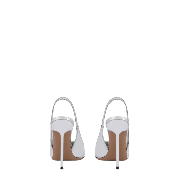 Lidia 105 Slingbacks in Gold Mirrored Leather - Image 4