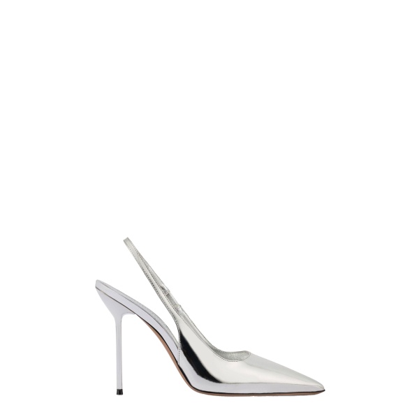 Paris Texas Lidia 105 Slingbacks in Gold Mirrored Leather