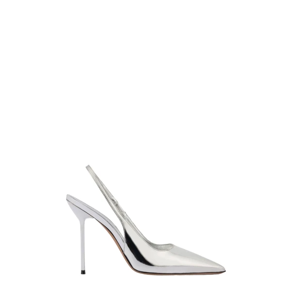 Paris Texas Lidia 105 Slingbacks in Gold Mirrored Leather