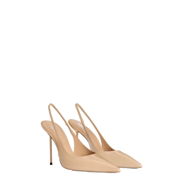 Lidia 105 Slingbacks in Honey Patent Leather - Image 2