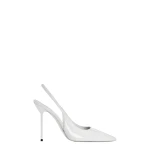 Paris Texas Lidia 105 Slingbacks in Optic White Patent Leather