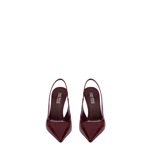 Lidia 105 Slingbacks in Rouge Noir Patent Leather - Image 3