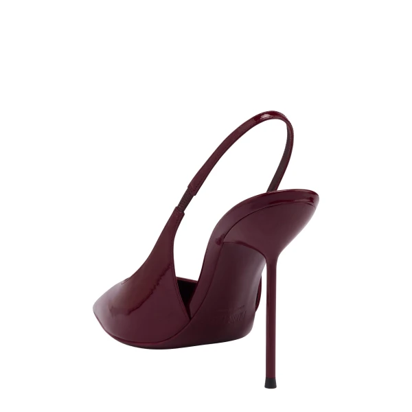 Lidia 105 Slingbacks in Rouge Noir Patent Leather - Image 5
