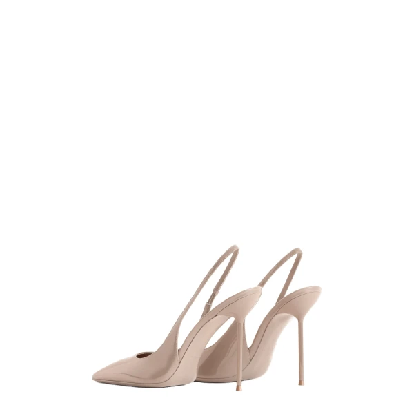 Lidia 105 Slingbacks in Taupe Patent Leather - Image 3