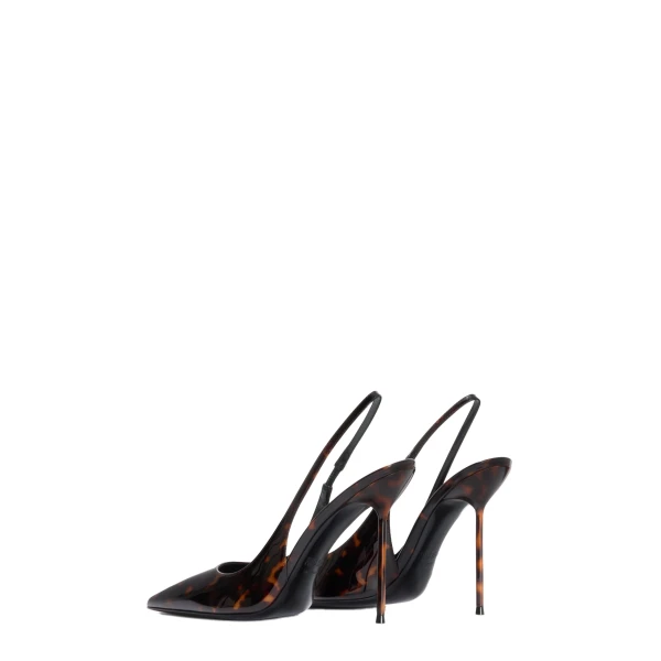 Lidia 105 Slingbacks in Tortoise Printed Patent Leather - Image 3