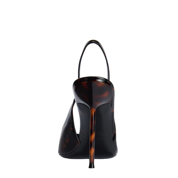 Lidia 105 Slingbacks in Tortoise Printed Patent Leather - Image 4