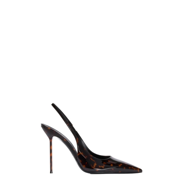 Paris Texas Lidia 105 Slingbacks in Tortoise Printed Patent Leather