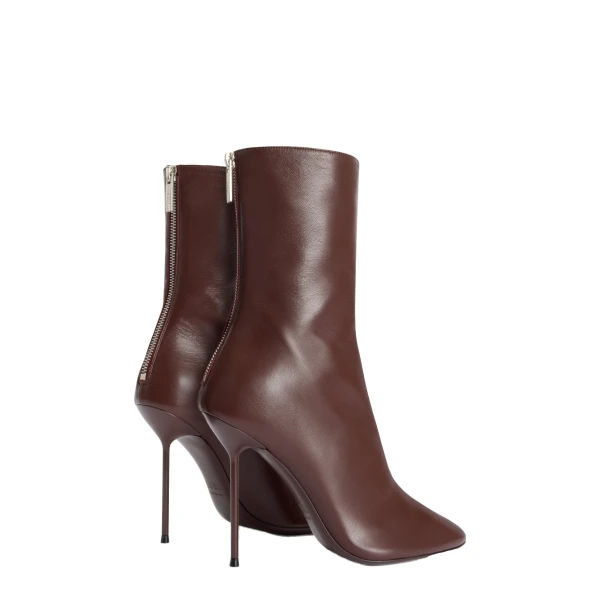 Lidia 105 Soft Ankle Boots in Borgogna Nappa Leather - Image 3