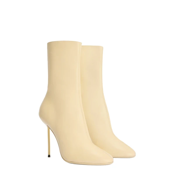 Lidia 105 Soft Ankle Boots in Butter Nappa Leather - Image 2
