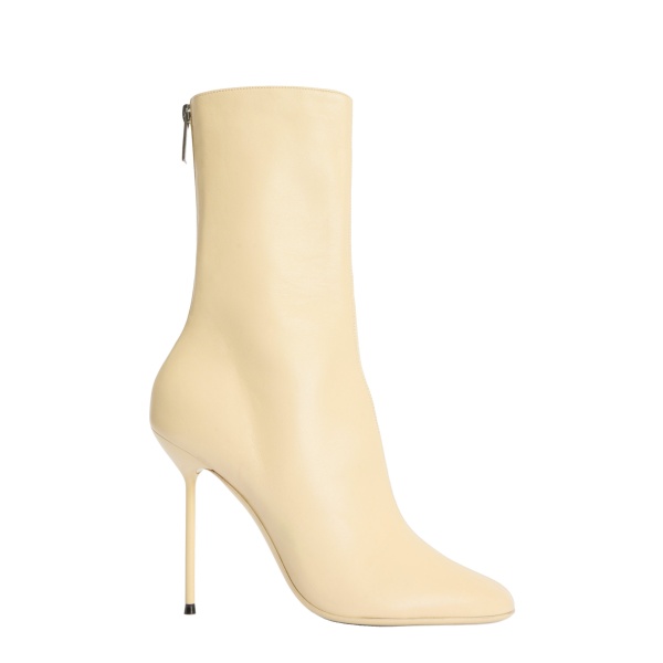 Paris Texas Lidia 105 Soft Ankle Boots in Butter Nappa Leather