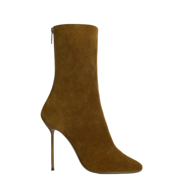 Paris Texas Lidia 105 Soft Ankle Boots in Tundra Suede