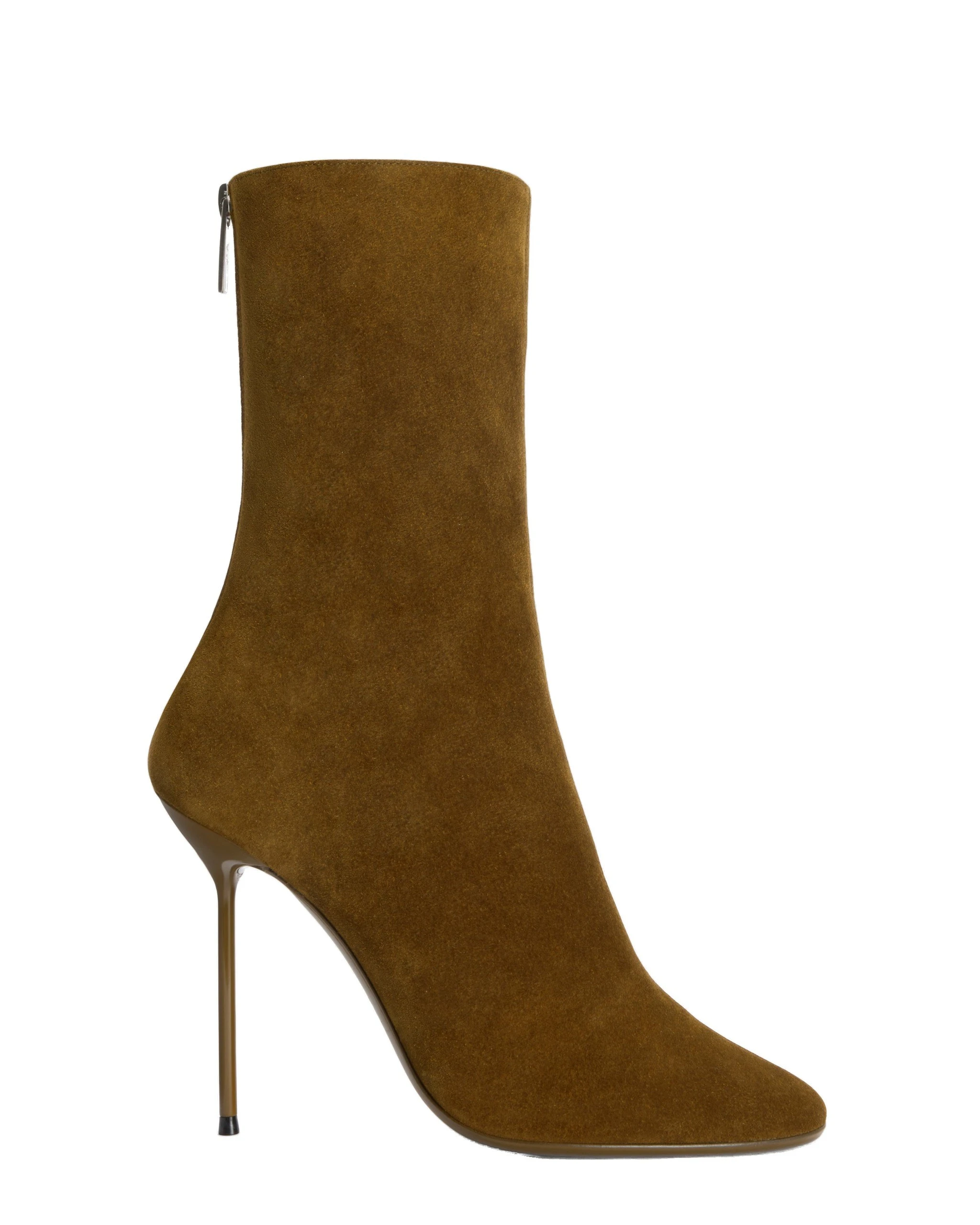Paris Texas Lidia 105 Ankle Boots in Tundra | Luxury Shoes Paris Texas Lidia 105 Soft Ankle Boots in Tundra Suede