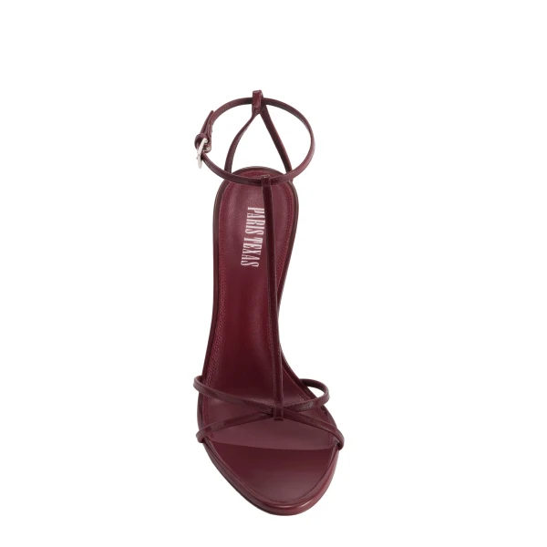 Lidia 105 T Strap Sandals in Amarena Patent Leather - Image 5