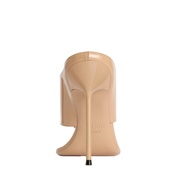 Lidia 105 Thong Mules in Honey Patent Leather - Image 4