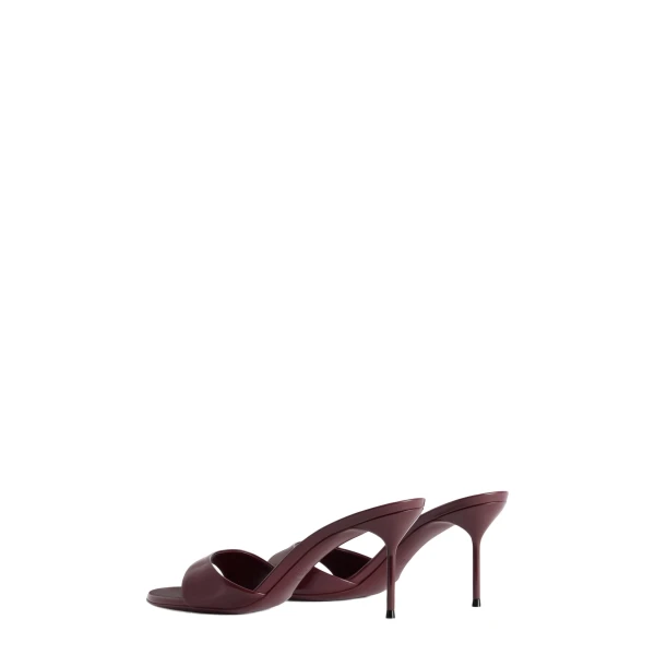 Lidia 70 Mules in Amarena Patent Leather - Image 3