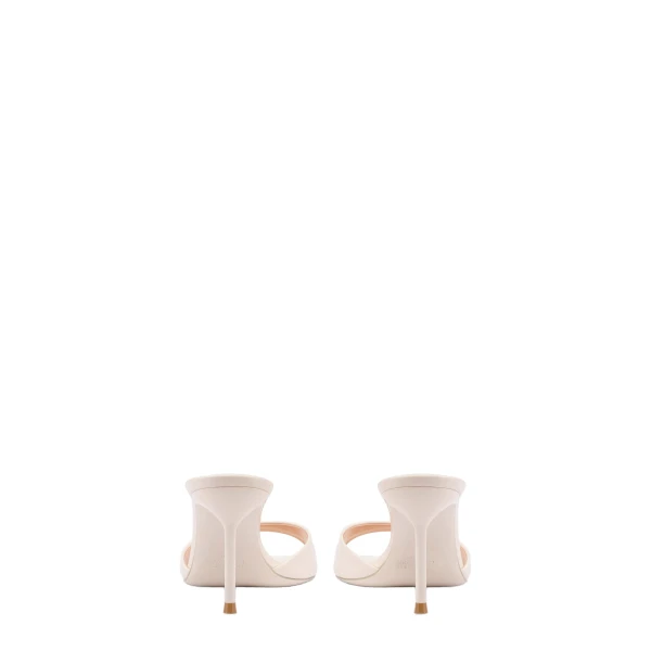 Lidia 70 Mules in Avorio Patent Leather - Image 4