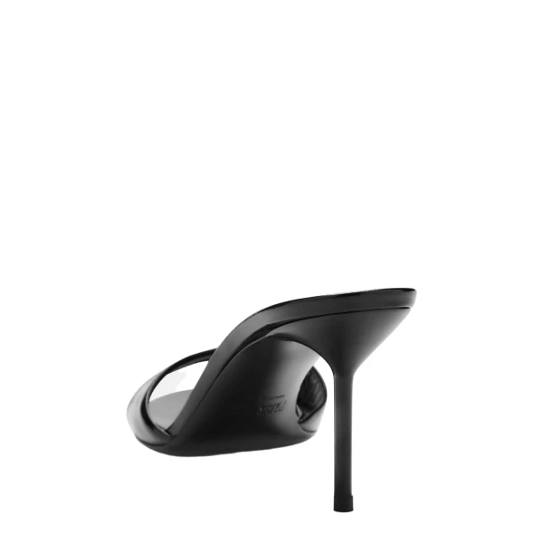 Lidia 70 Mules in Black Patent Leather - Image 5
