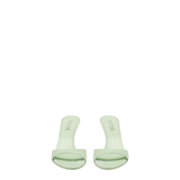 Lidia 70 Mules in Celadon Patent Leather - Image 3