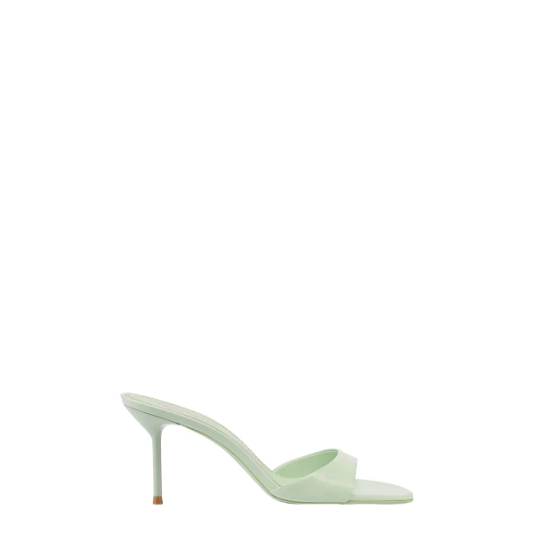 Paris Texas Lidia 70 Mules in Celadon Patent Leather