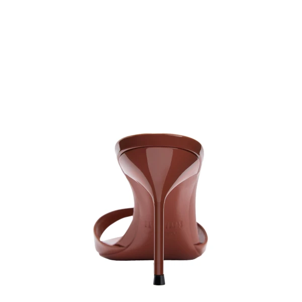 Lidia 70 Mules in Desert Rose Patent Leather - Image 4
