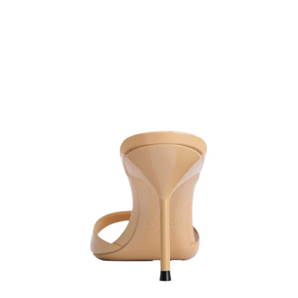 Lidia 70 Mules in Honey Patent Leather - Image 4