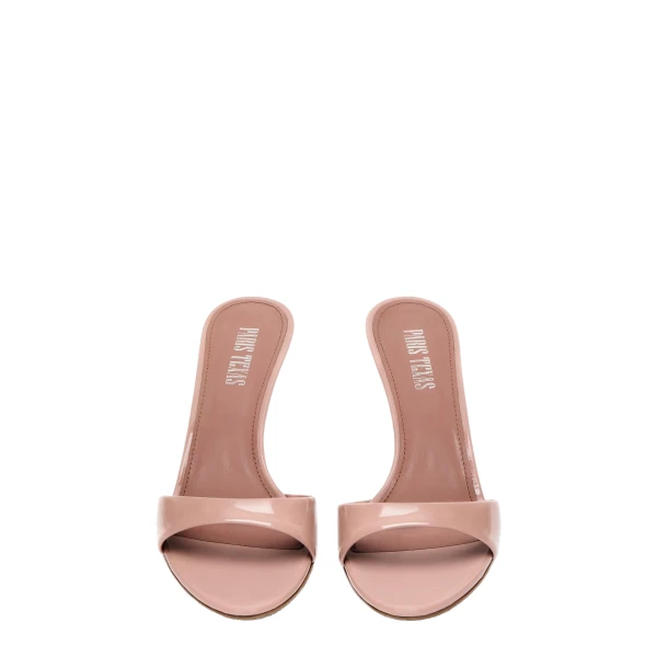 Lidia 70 Mules in Texas Rose Patent Leather - Image 3