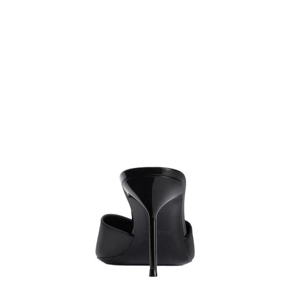 Lidia 70 Sabots in Black Patent Leather - Image 4