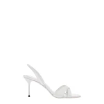 Paris Texas Lidia 70 Slingback Sandals in Optic White Patent Leather