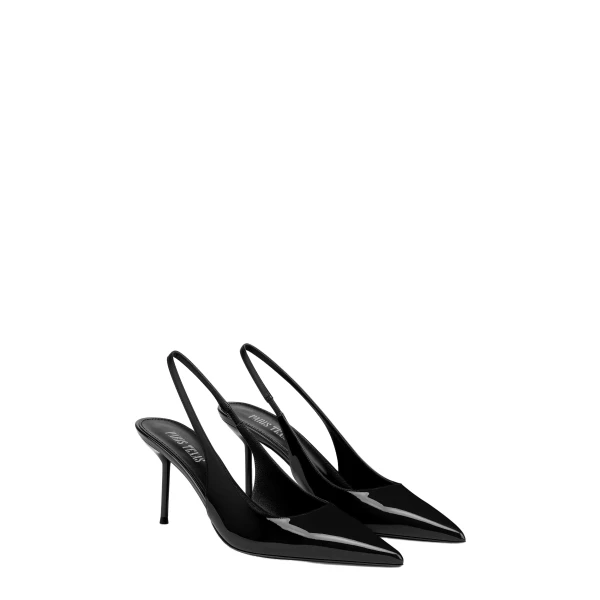 Lidia 70 Slingbacks in Black Patent Leather PX1635XVN01 - Image 2