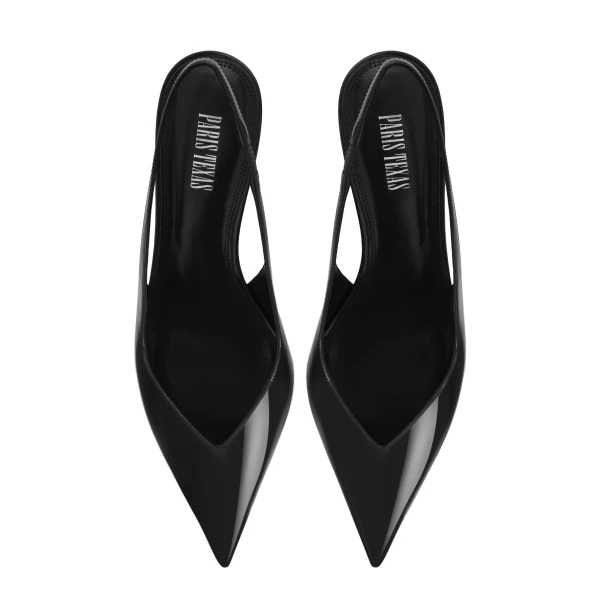 Lidia 70 Slingbacks in Black Patent Leather PX2009XVN01 - Image 5
