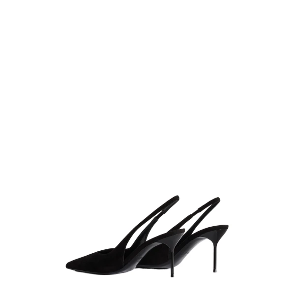Lidia 70 Slingbacks in Black Suede - Image 3