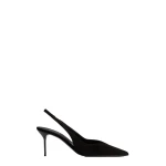 Paris Texas Lidia 70 Slingbacks in Black Suede