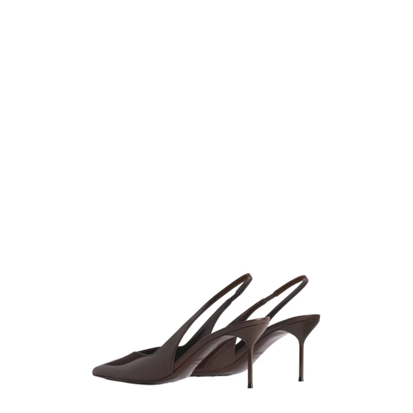Lidia 70 Slingbacks in Ebano Patent Leather - Image 3