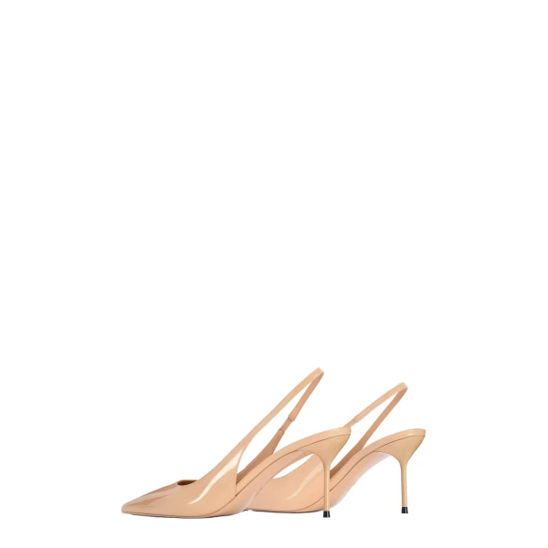 Lidia 70 Slingbacks in Honey Patent Leather - Image 3