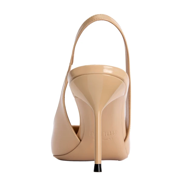 Lidia 70 Slingbacks in Honey Patent Leather - Image 4