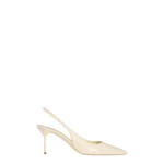 Paris Texas Lidia 70 Slingbacks in Ivory Patent Leather