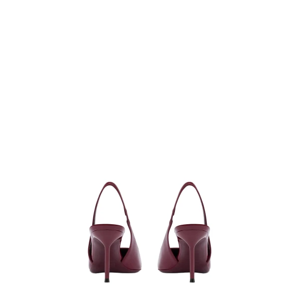 Lidia 70 Slingbacks in Rouge Noir Patent Leather - Image 4
