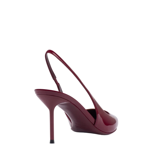 Lidia 70 Slingbacks in Rouge Noir Patent Leather - Image 5