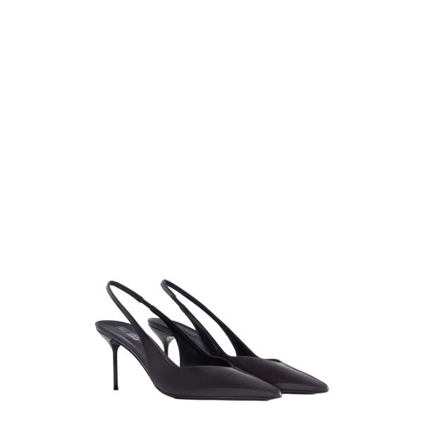 Lidia 70 Slingbacks in Violet Black Patent Leather - Image 2