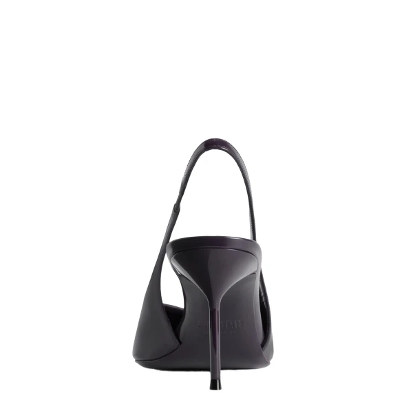 Lidia 70 Slingbacks in Violet Black Patent Leather - Image 4