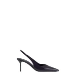 Paris Texas Lidia 70 Slingbacks in Violet Black Patent Leather