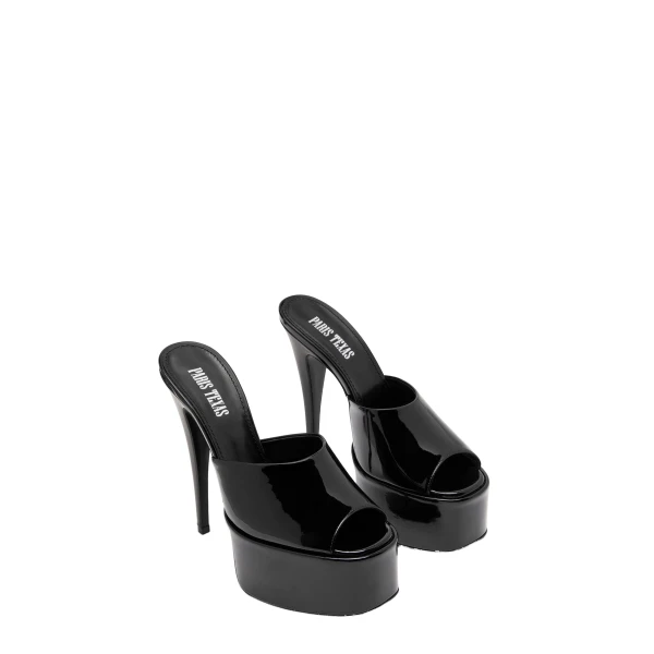 Marina 130 Mules in Black Patent Leather - Image 2
