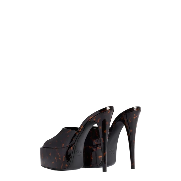 Marina 145 Mules in Tortoise Printed Patent Leather - Image 3